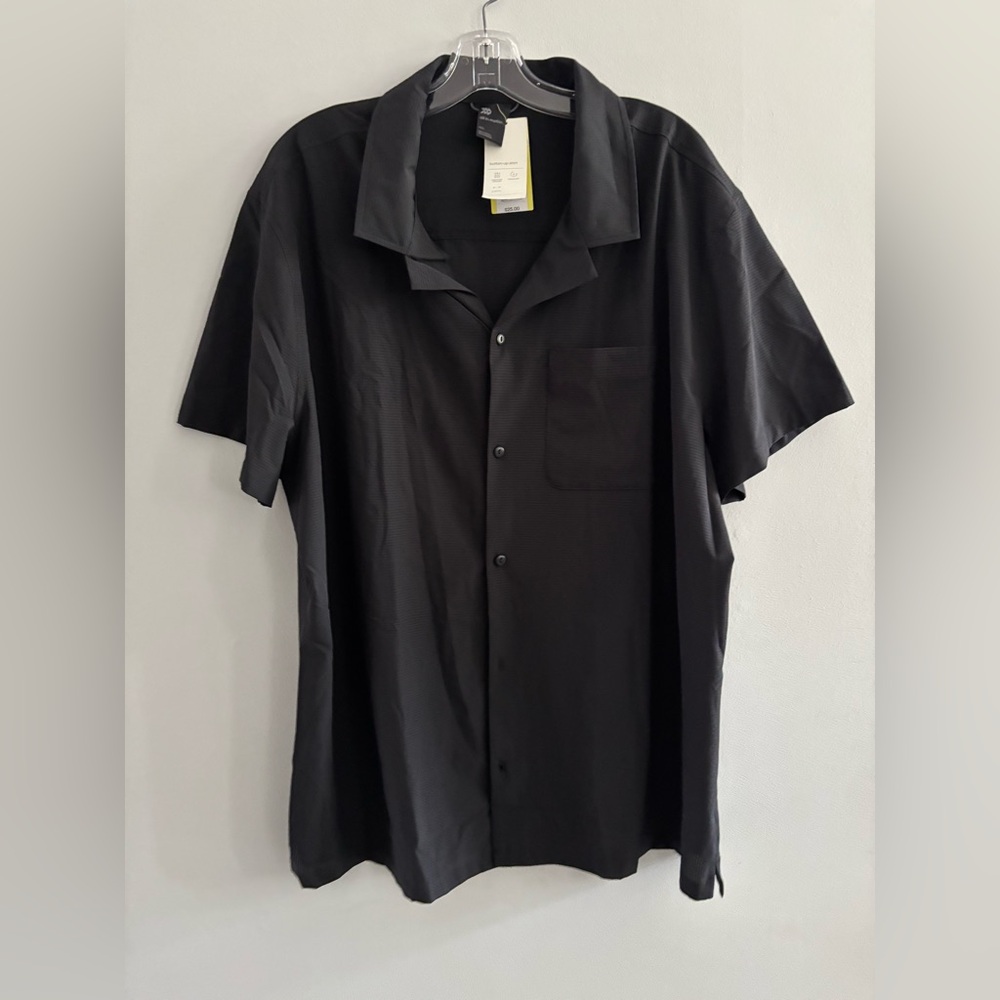 All in Motion Black Casual Button Down Shirt